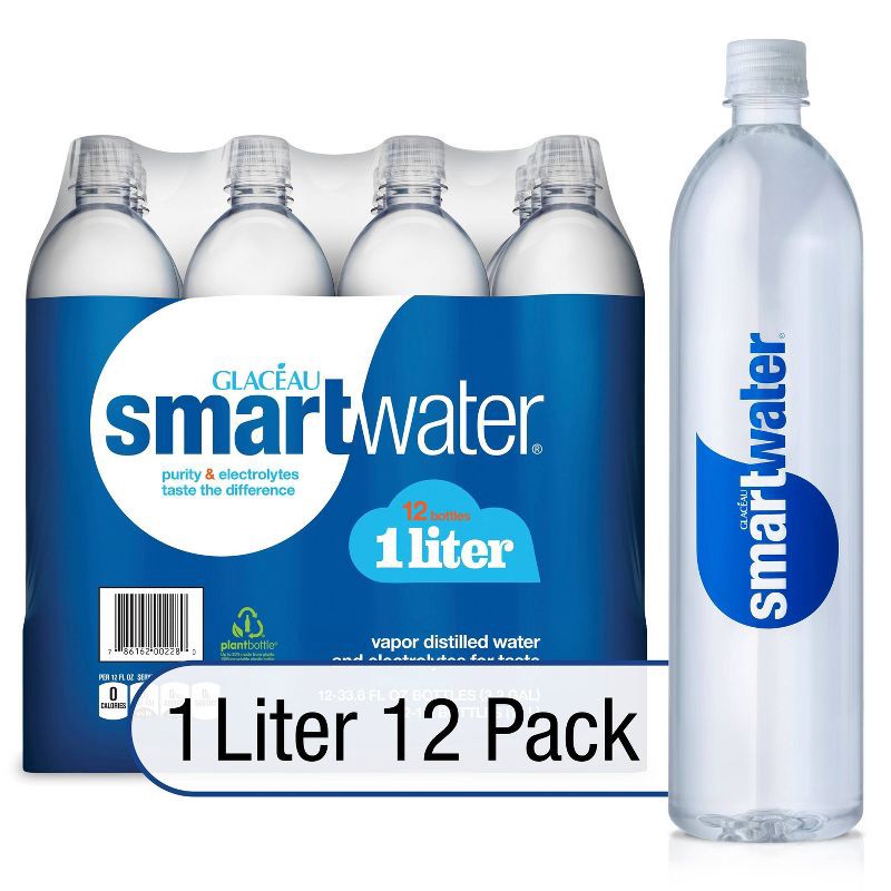 slide 1 of 10, Smartwater - 12pk/1L Bottles, 12 ct; 1 liter