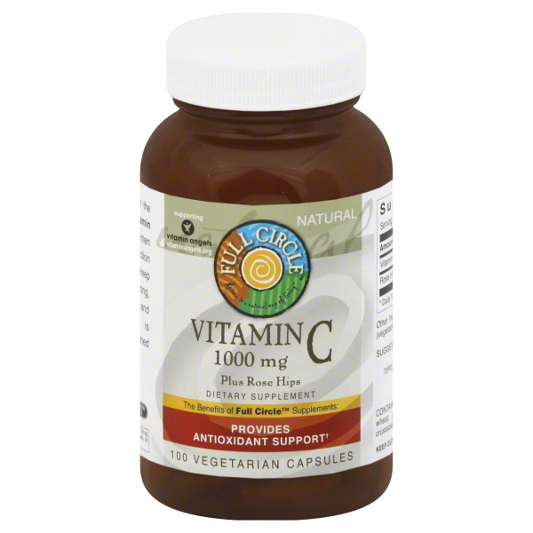 slide 1 of 1, Full Circle Market Vitamin C Capsules, 100 ct; 1000 mg