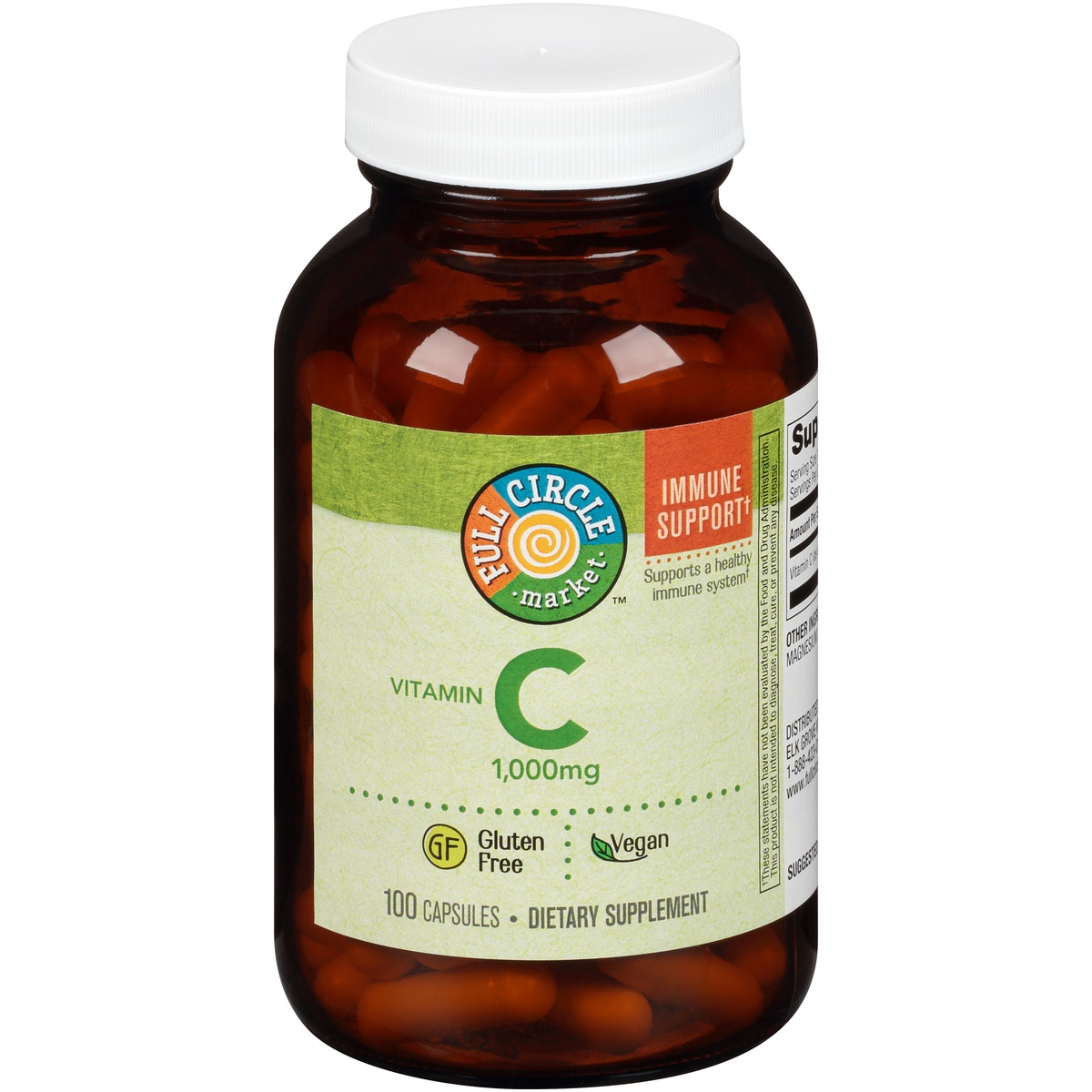 slide 1 of 1, Full Circle Market Vitamin C Capsules, 100 ct; 1000 mg