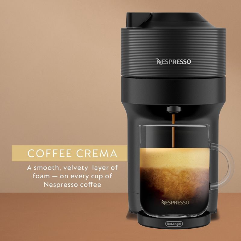 slide 8 of 10, Nespresso Vertuo Pop+ Coffee and Espresso Maker by De'Longhi, Liquorice Black: Nespresso Machine with 12 Pods, Auto Shut-Off, 1 ct