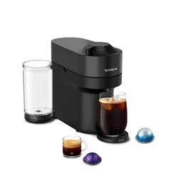 Nespresso Vertuo Pop+ Coffee and Espresso Maker by De'Longhi, Liquorice Black: Nespresso Machine with 12 Pods, Auto Shut-Off