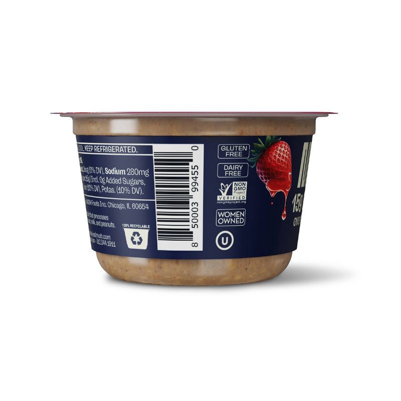 slide 3 of 5, MUSH Peanut Butter & Jelly Gluten Free Overnight Oats - 5.5oz, 5.5 oz