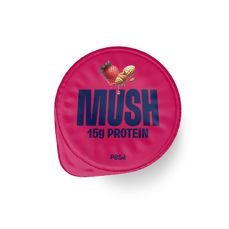 slide 4 of 5, MUSH Peanut Butter & Jelly Gluten Free Overnight Oats - 5.5oz, 5.5 oz