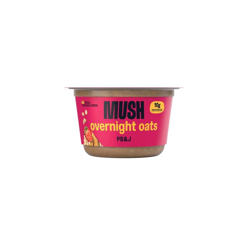 slide 1 of 5, MUSH Peanut Butter & Jelly Gluten Free Overnight Oats - 5oz, 5 oz