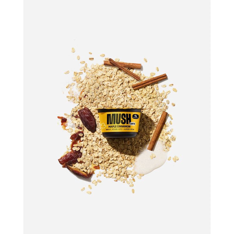 slide 2 of 5, MUSH Maple Cinnamon Overnight Gluten Free Oats - 5oz, 5 oz