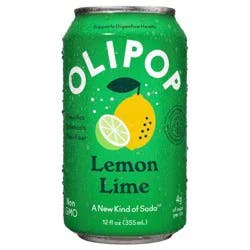 OLIPOP Lemon Lime Prebiotic Soda - 12 fl oz Can