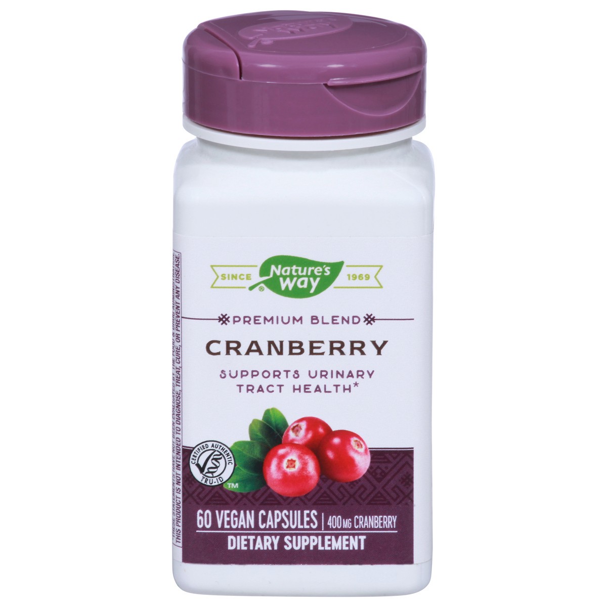 slide 1 of 1, Nature's Way Premium Blend 400 mg Cranberry 60 Vegan Capsules, 60 ct