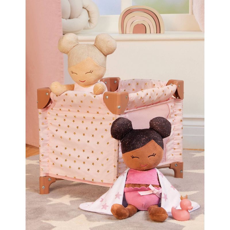 slide 6 of 8, LullaBaby Bath Plush Doll for Real Water Play - Dark-Brown Hair, 1 ct