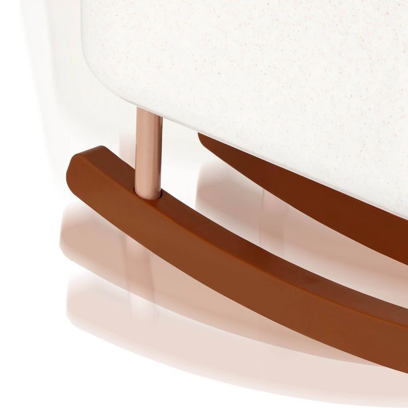 slide 6 of 6, LullaBaby Doll Bassinet Rocking Cradle Accessory - Speckled White: Fits 14-Inch Dolls, Metal & Plastic, Baby & Infant Theme, 1 ct