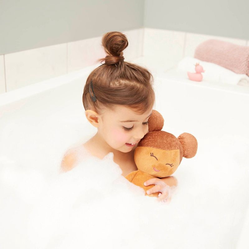 slide 2 of 8, LullaBaby Bath Plush Doll For Real Water Play - Light Brown Hair, 1 ct