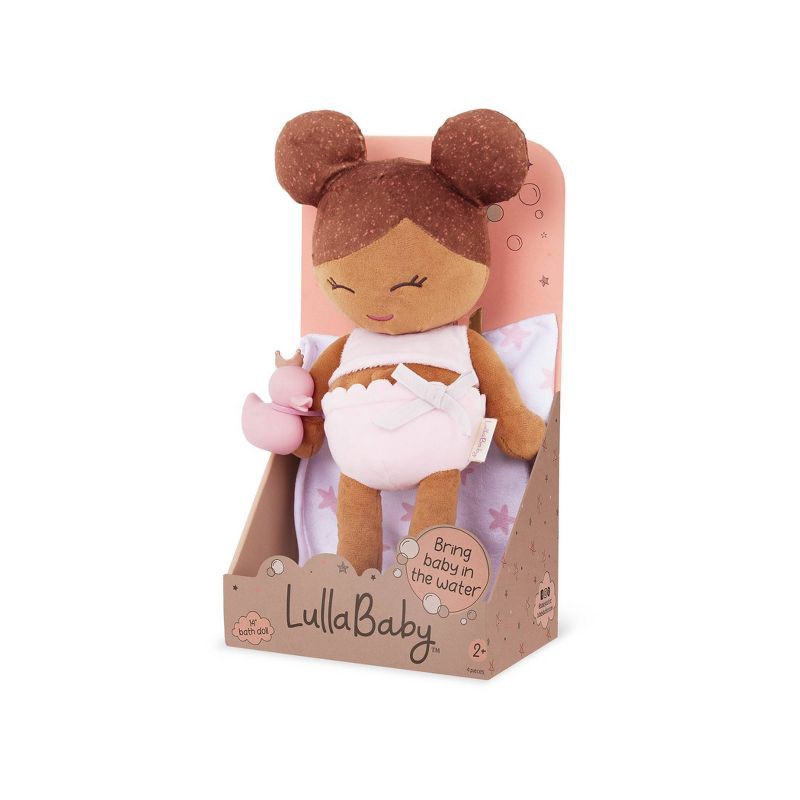 slide 8 of 8, LullaBaby Bath Plush Doll For Real Water Play - Light Brown Hair, 1 ct