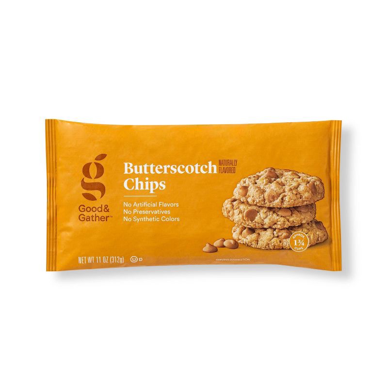 slide 1 of 6, Butterscotch Chips - 11oz - Good & Gather™, 11 oz