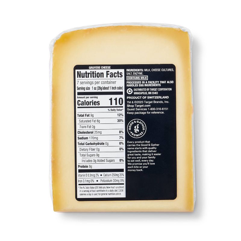 slide 3 of 3, Signature Cave Aged Gruyere Cheese - 7oz - Good & Gather™, 7 oz