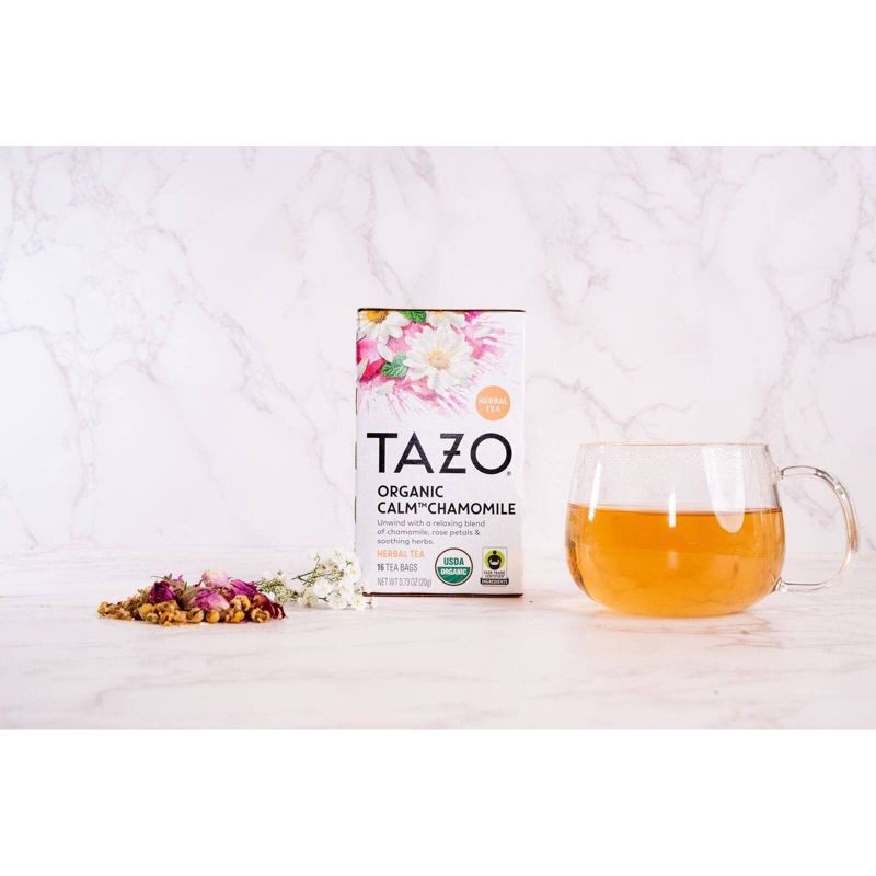 slide 4 of 4, TAZO TB Organic Calm Chamomile - 16ct, 16 ct
