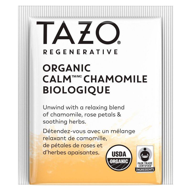 slide 5 of 9, TAZO TB Organic Calm Chamomile - 16ct, 16 ct