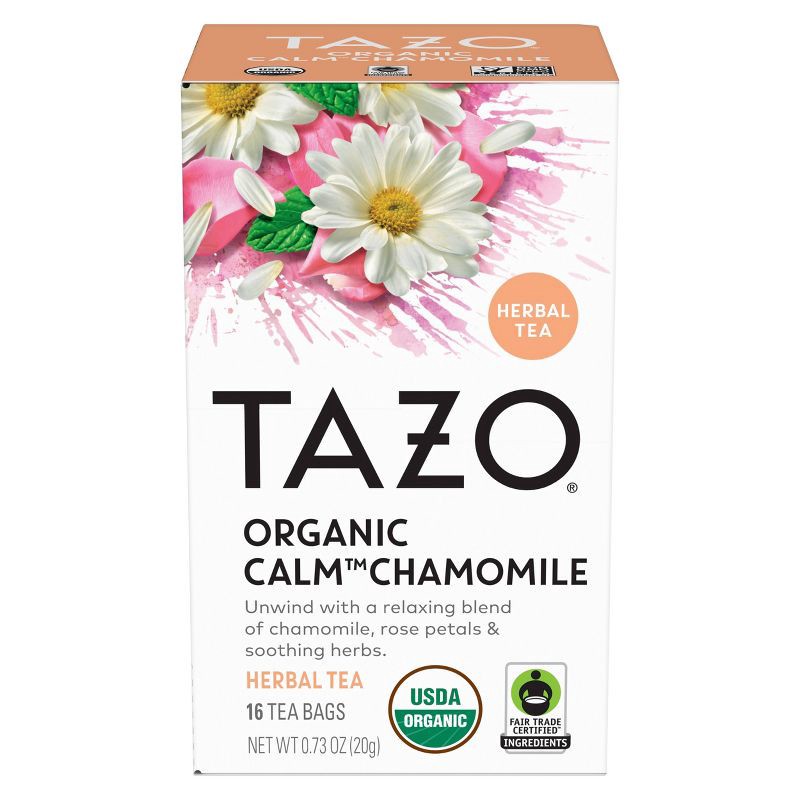 slide 1 of 9, TAZO TB Organic Calm Chamomile - 16ct, 16 ct