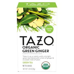 Tazo Organic Green Ginger Tea Bags - 16ct