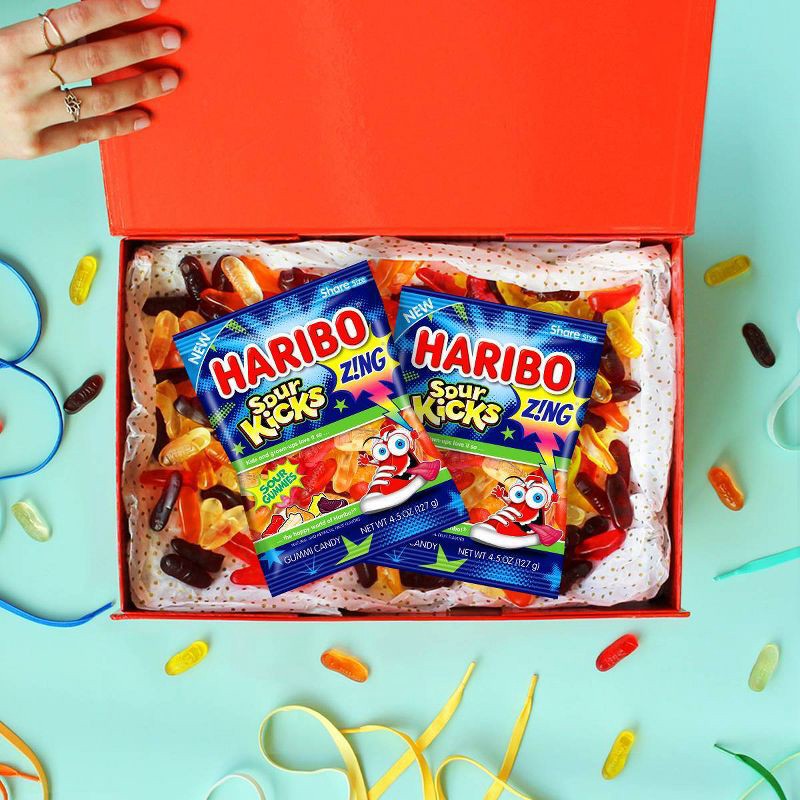 slide 3 of 3, Haribo Sour Kicks - 3.6oz, 3.6 oz