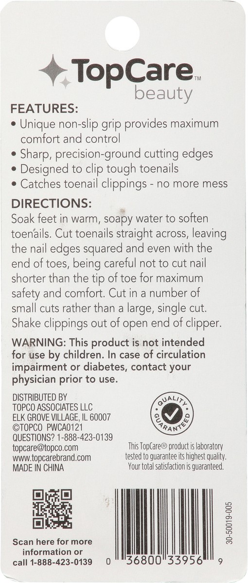 slide 5 of 9, TopCare Sure Grip Toenail Clip, 1 ct