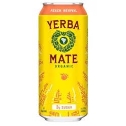 Guayaki Yerba Mate Peach Revival - 15.5 fl oz Can