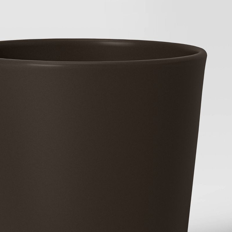 slide 4 of 4, Aesthetic Plastic Indoor Outdoor Planter Pot Foraging Brown 8.5"x8.5" - Threshold™, 1 ct