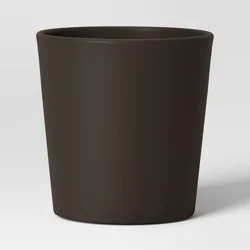 Aesthetic Plastic Indoor Outdoor Planter Pot Foraging Brown 8.5"x8.5" - Threshold™