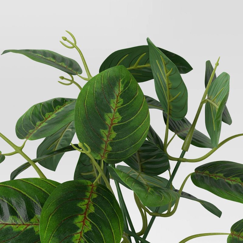 slide 3 of 4, 9" Small Tabletop Maranta Artificial Plant - Threshold™, 1 ct