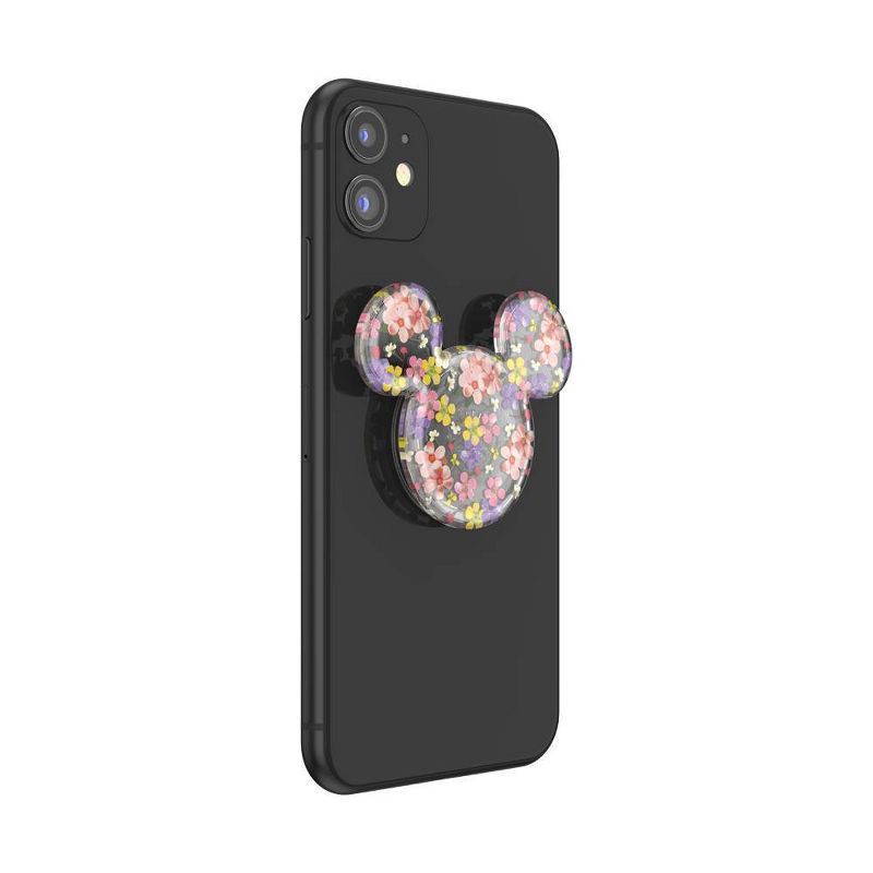 slide 4 of 5, PopSockets PopGrip Cell Phone Grip & Stand - Flowers Mickey Mouse, 1 ct