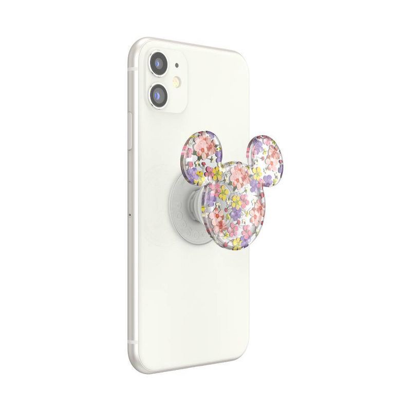 slide 5 of 5, PopSockets PopGrip Cell Phone Grip & Stand - Flowers Mickey Mouse, 1 ct