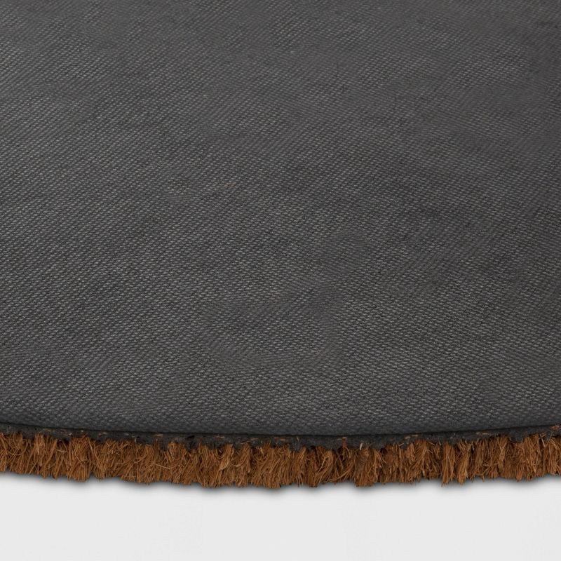 slide 4 of 4, 1'6"x2'6" Florissimo Half-Circle Outdoor Door Mat - Threshold™, 1 ct