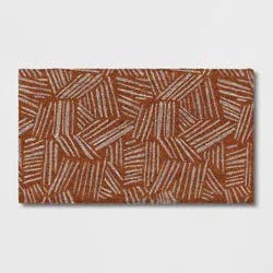 1'4"x2'4" Scritch Rectangular Outdoor Door Mat White - Room Essentials™