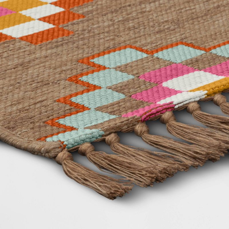 slide 3 of 4, 5'x7' Southwest Tapestry Rectangular Woven Outdoor Area Rug Multicolor Brights - Threshold™, 1 ct