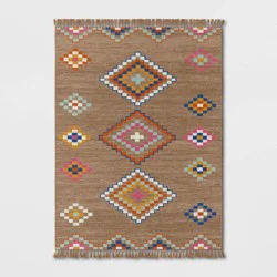 5'x7' Southwest Tapestry Rectangular Woven Outdoor Area Rug Multicolor Brights - Threshold™