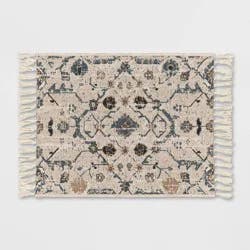 2'x3' Vintage Persian Linen Rectangular Woven Outdoor Accent Rug Multicolor Naturals - Threshold™