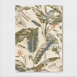 5'x7' Cavendish Canary Tapestry Rectangular Woven Outdoor Area Rug Multicolor Naturals - Threshold™