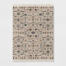 5'x7' Vintage Persian Linen Rectangular Woven Outdoor Area Rug Multicolor Naturals - Threshold™
