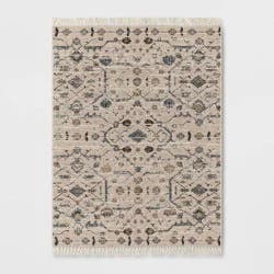 5'x7' Vintage Persian Linen Rectangular Woven Outdoor Area Rug Multicolor Naturals - Threshold™