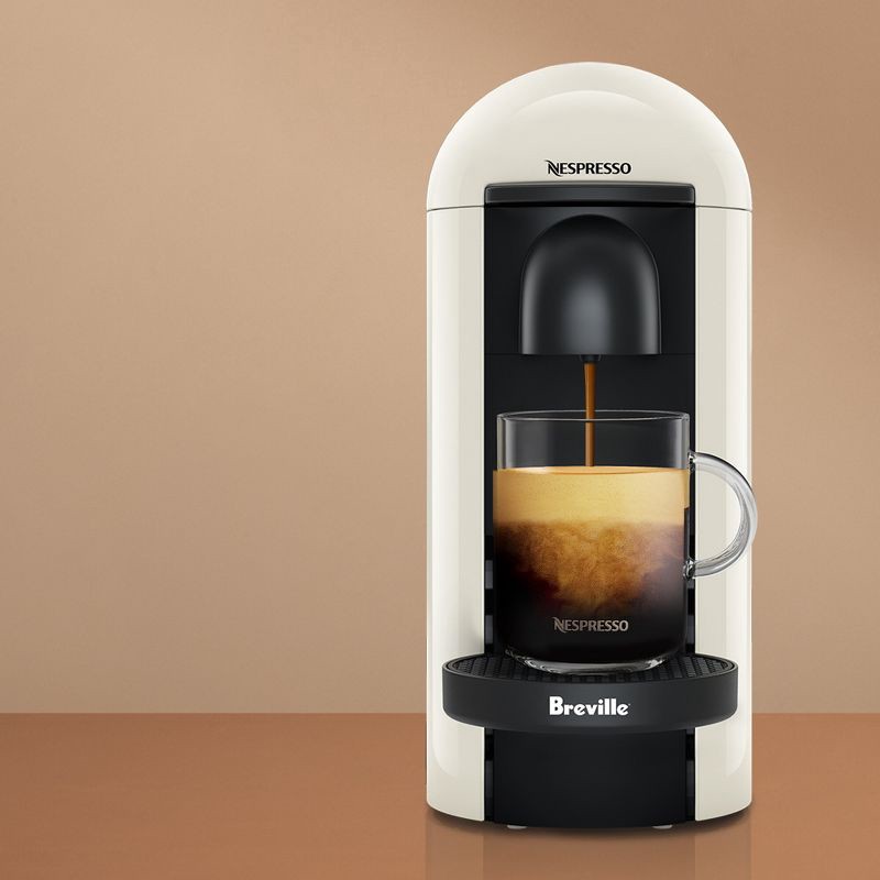 slide 7 of 9, Nespresso VertuoPlus Single-Serve Coffee Maker and Espresso Machine by Breville, White - Hearth & Hand™ with Magnolia, 1 ct