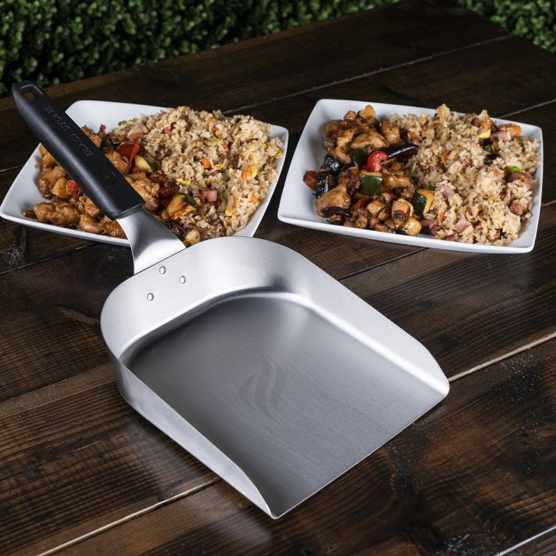 slide 2 of 5, Blackstone 5621 Griddle Scoop: Durable Stainless Steel, Heat-Resistant, Outdoor Grill Tool, 1 ct