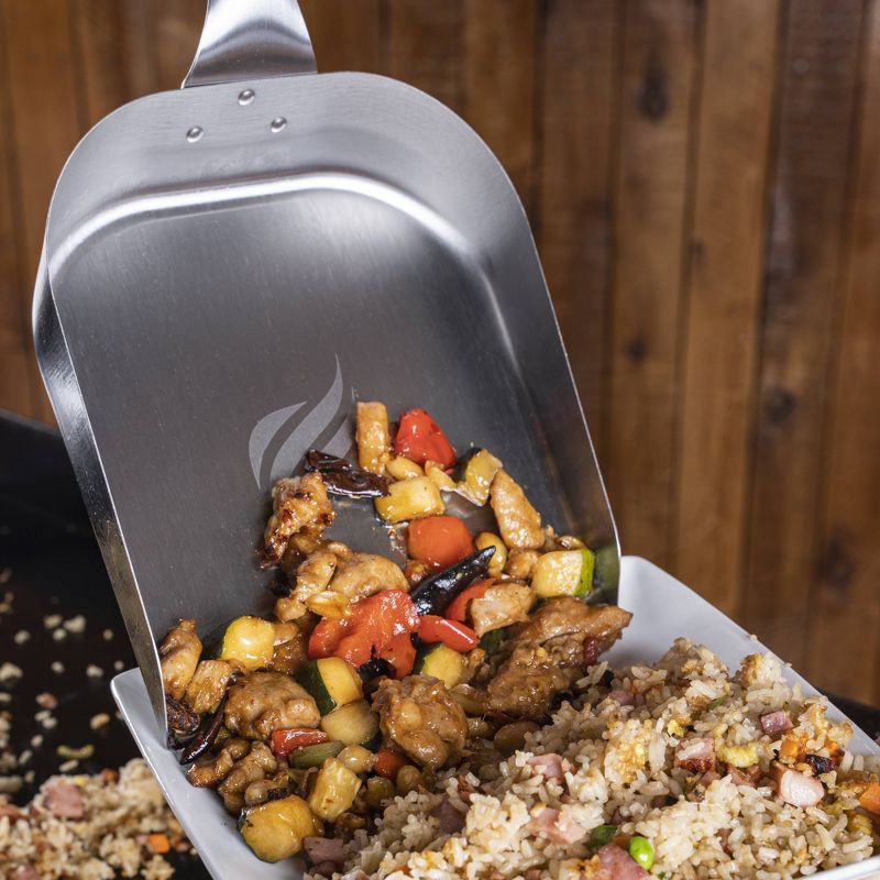 slide 4 of 5, Blackstone 5621 Griddle Scoop: Durable Stainless Steel, Heat-Resistant, Outdoor Grill Tool, 1 ct