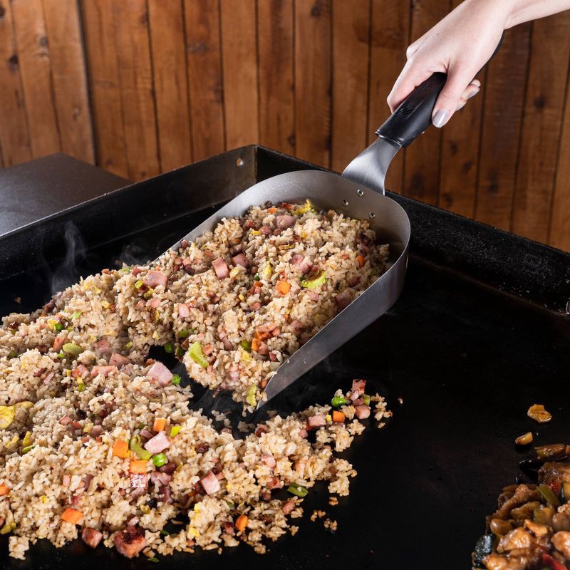 slide 5 of 5, Blackstone 5621 Griddle Scoop: Durable Stainless Steel, Heat-Resistant, Outdoor Grill Tool, 1 ct