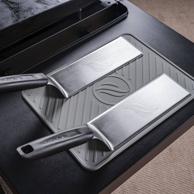 slide 2 of 4, Blackstone 5550 2pc GE Long Spatula: Stainless Steel, Dishwasher-Safe, Heat-Resistant Handle, Outdoor Grill Tools, 2 ct