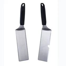 Blackstone 5550 2pc GE Long Spatula: Stainless Steel, Dishwasher-Safe, Heat-Resistant Handle, Outdoor Grill Tools