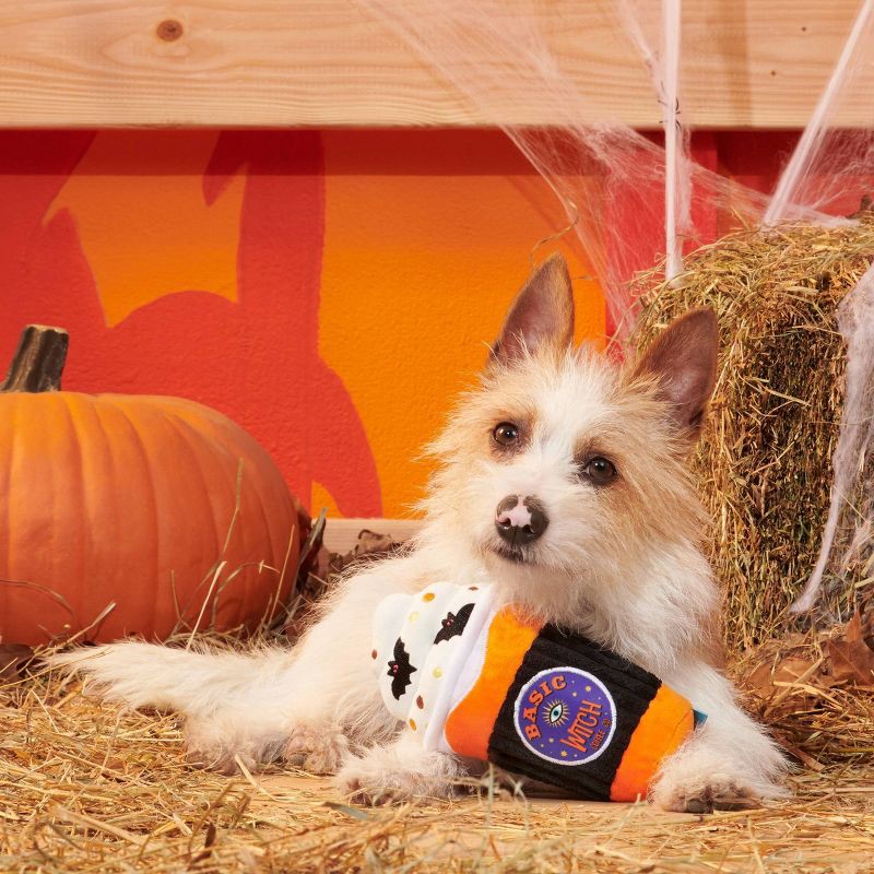 slide 6 of 6, BARK Halloween Spooky Boo Brew Dog Toy, 1 ct