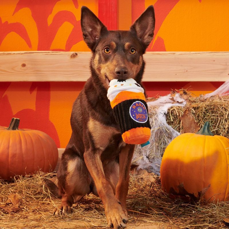 slide 2 of 6, BARK Halloween Spooky Boo Brew Dog Toy, 1 ct