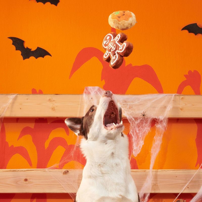 slide 2 of 6, BARK Halloween Spookie Cookies Dog Toy, 1 ct