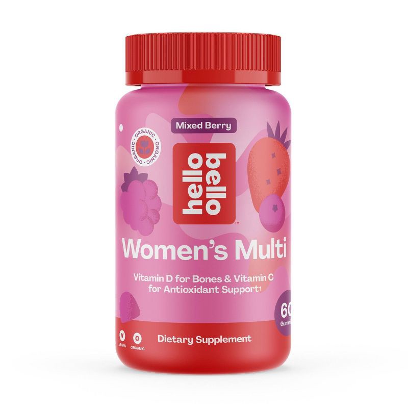 slide 1 of 8, Hello Bello Organic Women's Multivitamin Vegan Gummies - 60ct, 60 ct