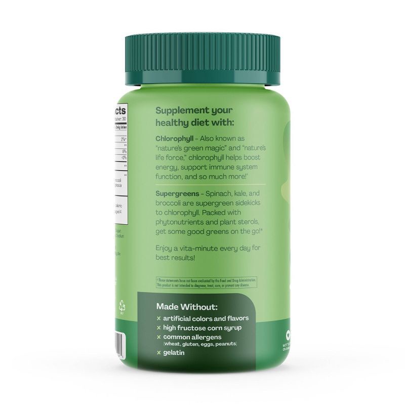 slide 5 of 8, Hello Bello Chlorophyll Vegan Gummies - 60ct, 60 ct