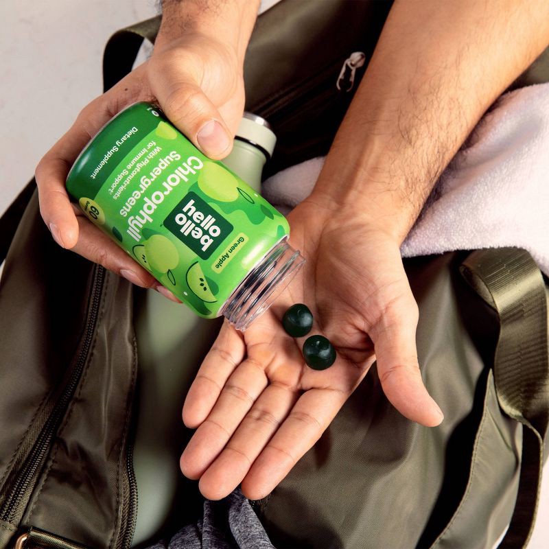 slide 4 of 8, Hello Bello Chlorophyll Vegan Gummies - 60ct, 60 ct