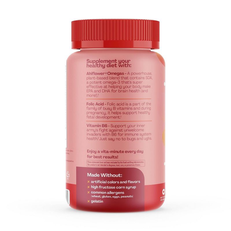 slide 3 of 5, Hello Bello Prenatal + Omega Blend Vegan Gummies - 60ct, 60 ct